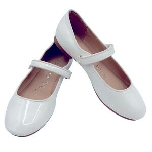 Copper Key Girls' Darrling White Patent  Mary Janes Dress Shoes Youth Size 1 M
